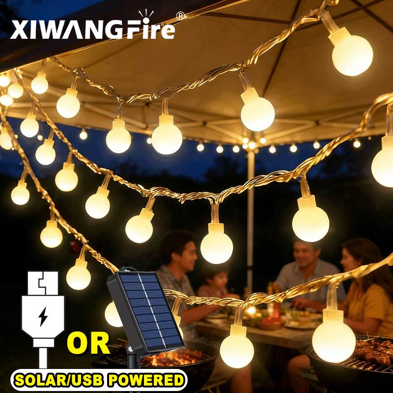 Lighting Decor Living Room - Luzes de Cordão Solares/USB/Bateria de 3-10M,