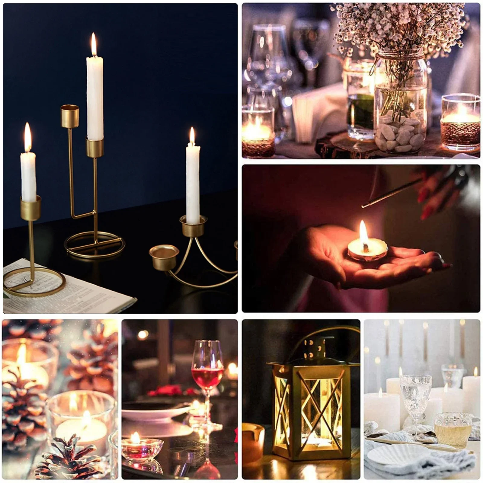 Home Decor Lighting Brands - Acessórios castiçal de metal inserção decorativa