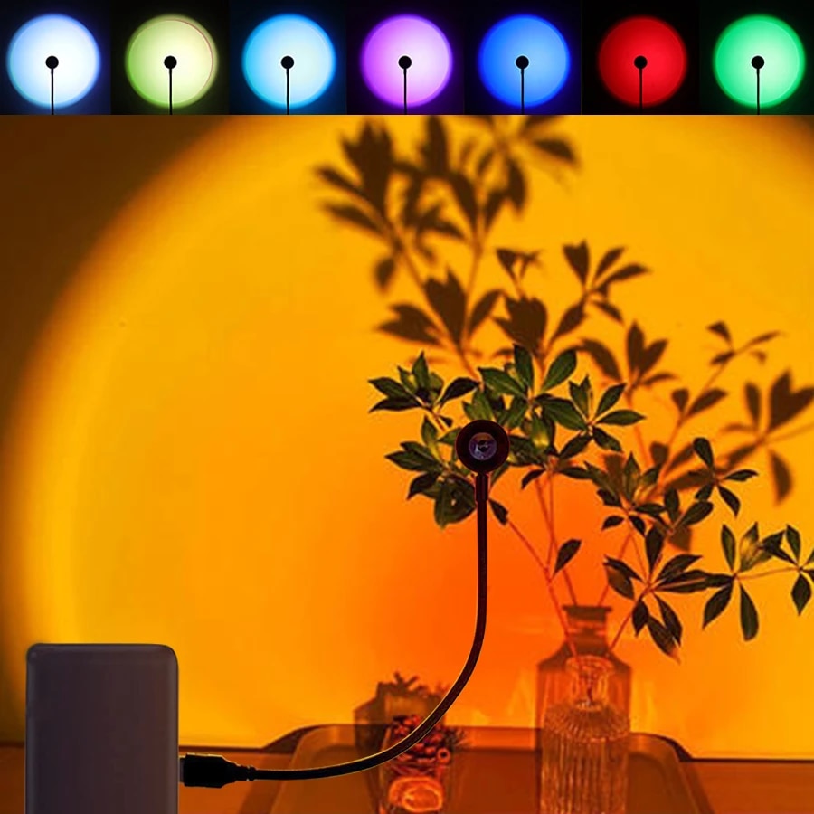 Sunset Lamp Projection - MeeToo USB Pôr do Sol Mood
