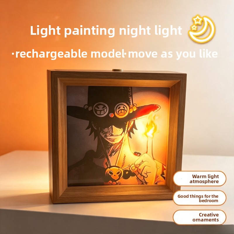 Lighting Decor Items - Pôster de desenho animado One Piece,