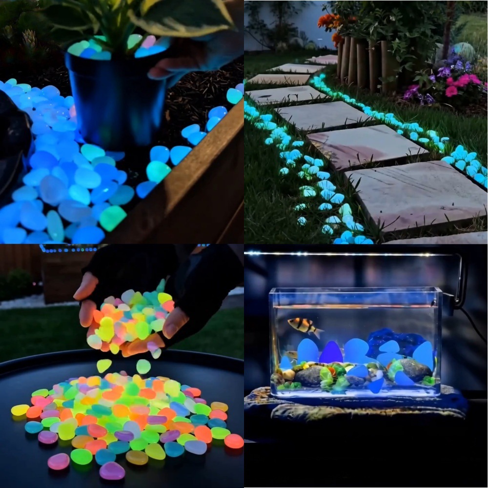 Decor Lighting Pack - Pedras luminosas coloridas que brilham no