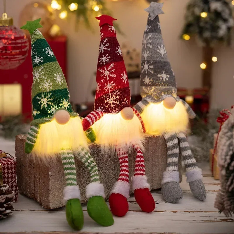 Pendant Lighting Christmas Decor - Natal boneca sem rosto gnome ornamentos