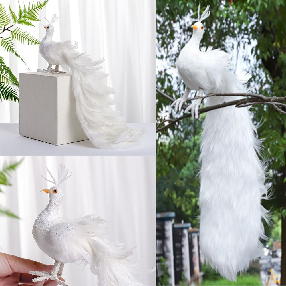 Pendant Lighting Christmas Decor - Simulação Pavão Branco para Decoração De