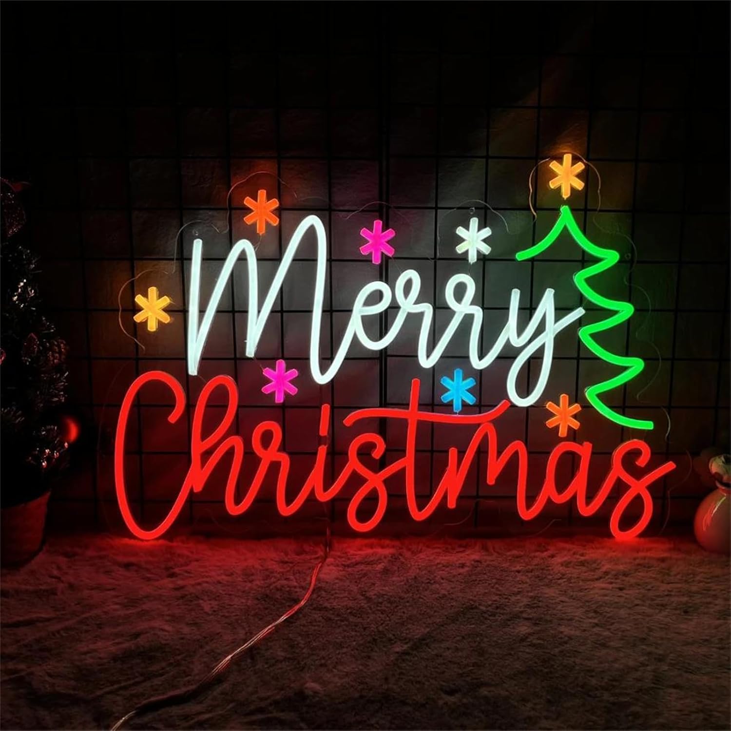 Feliz natal sinal de néon com  - Lighting Home Decor Ideas avaliação e preço