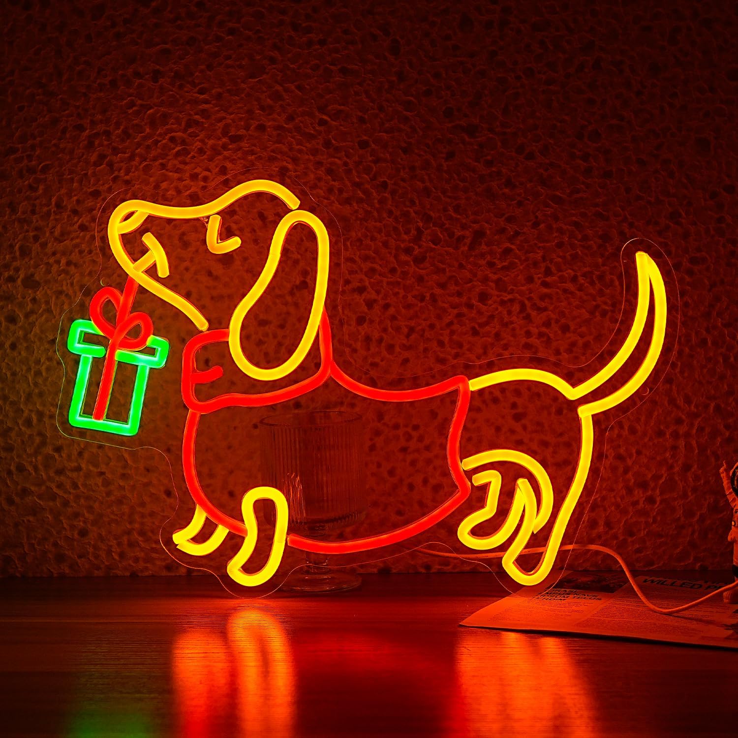 Usb regulável dachshund sinal  - Lighting Home Decor Ideas avaliação e preço