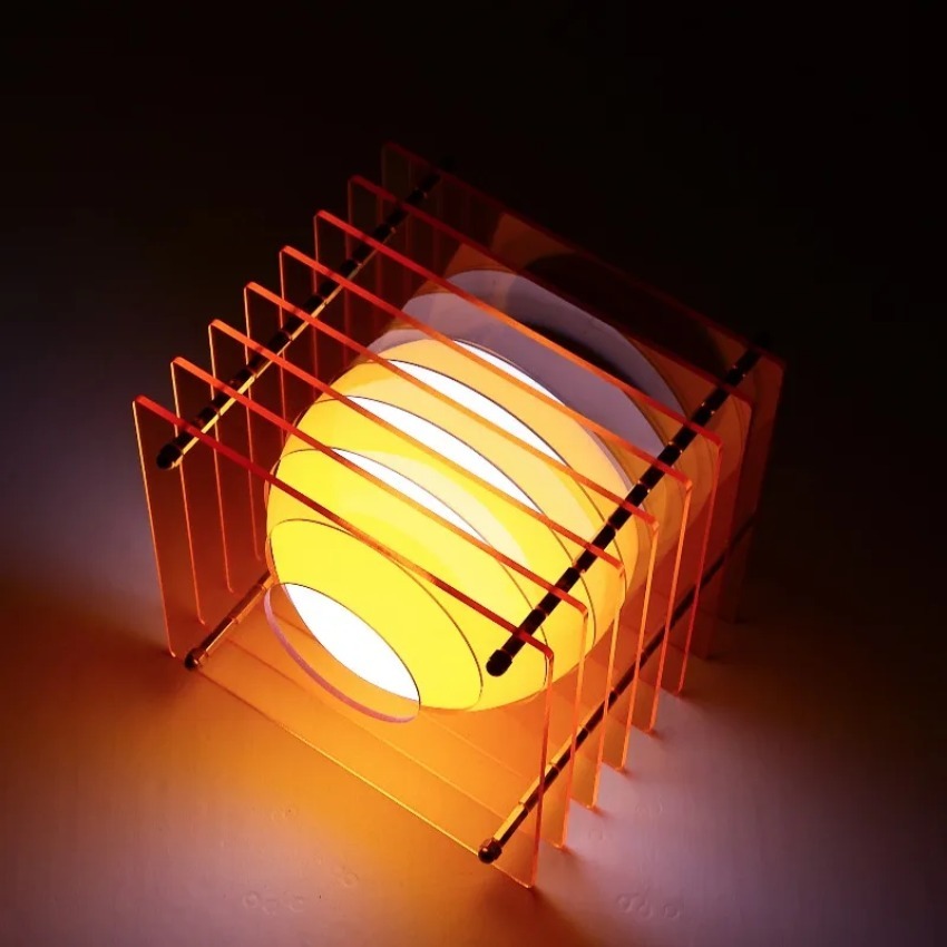Diy acrílico mil camadas lâmpa - Lighting Decor Items avaliação e preço