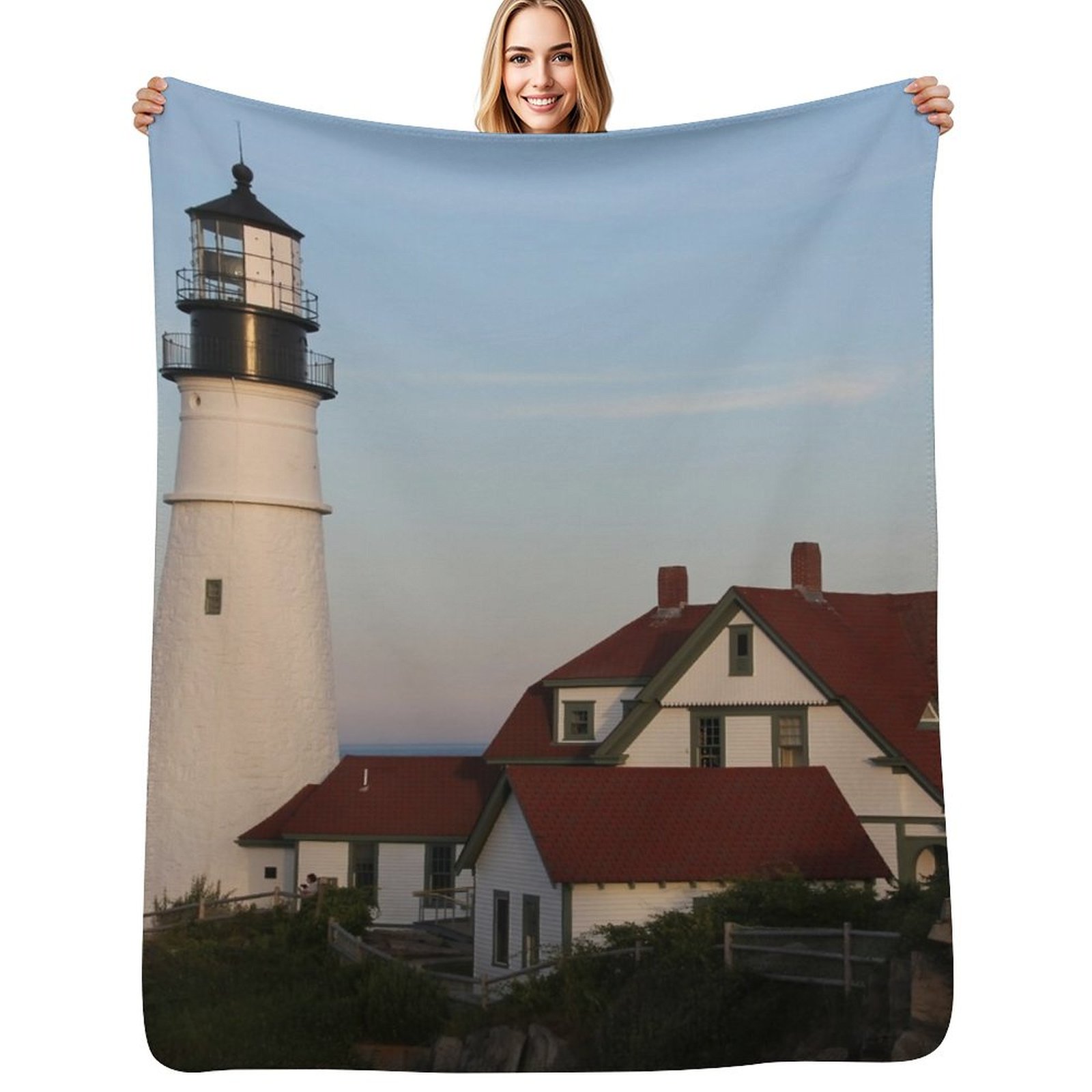 Cobertor Portland Head Light T - Lighting Home Decor Ideas avaliação e preço