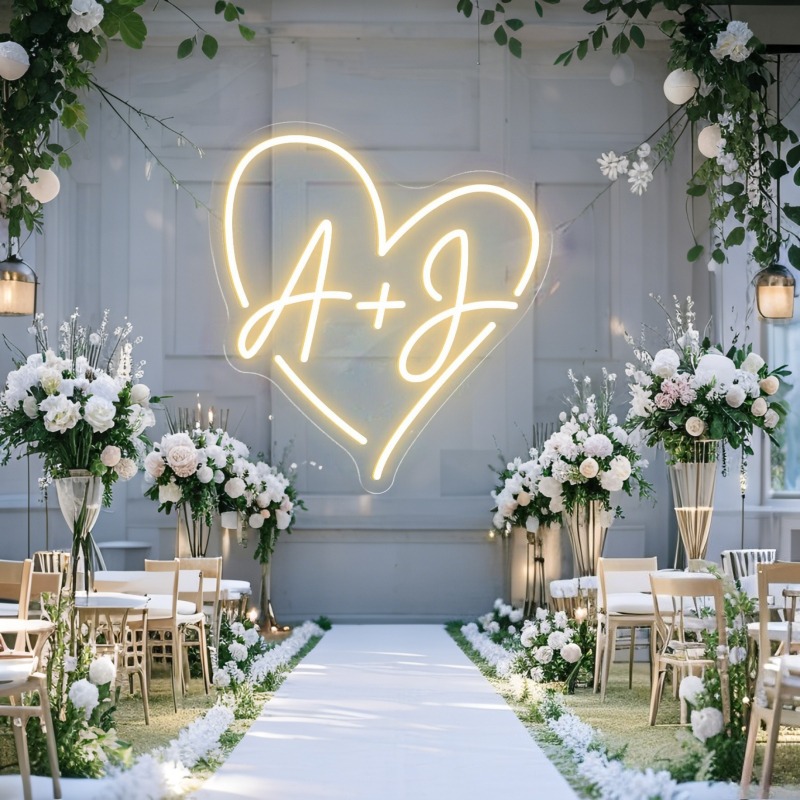 Iniciais personalizadas coraçã - Lighting Decor Items avaliação e preço