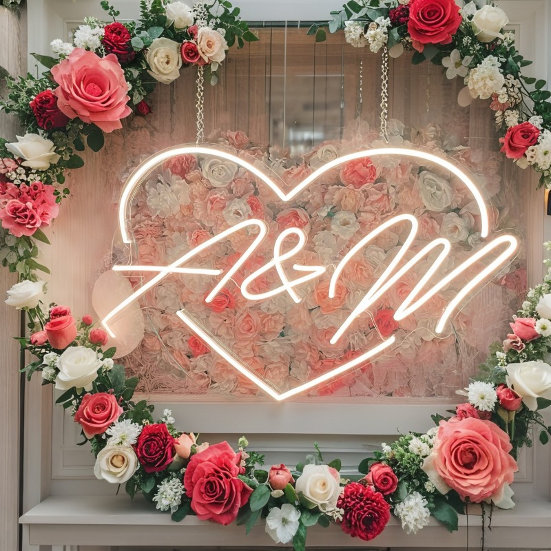Iniciais personalizadas coraçã - Lighting Decor Items avaliação e preço
