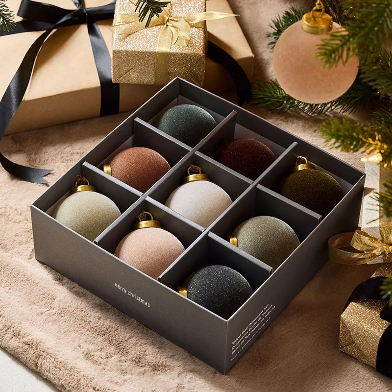 9 peças de enfeites de bolas d - Pendant Lighting Christmas Decor avaliação e preço
