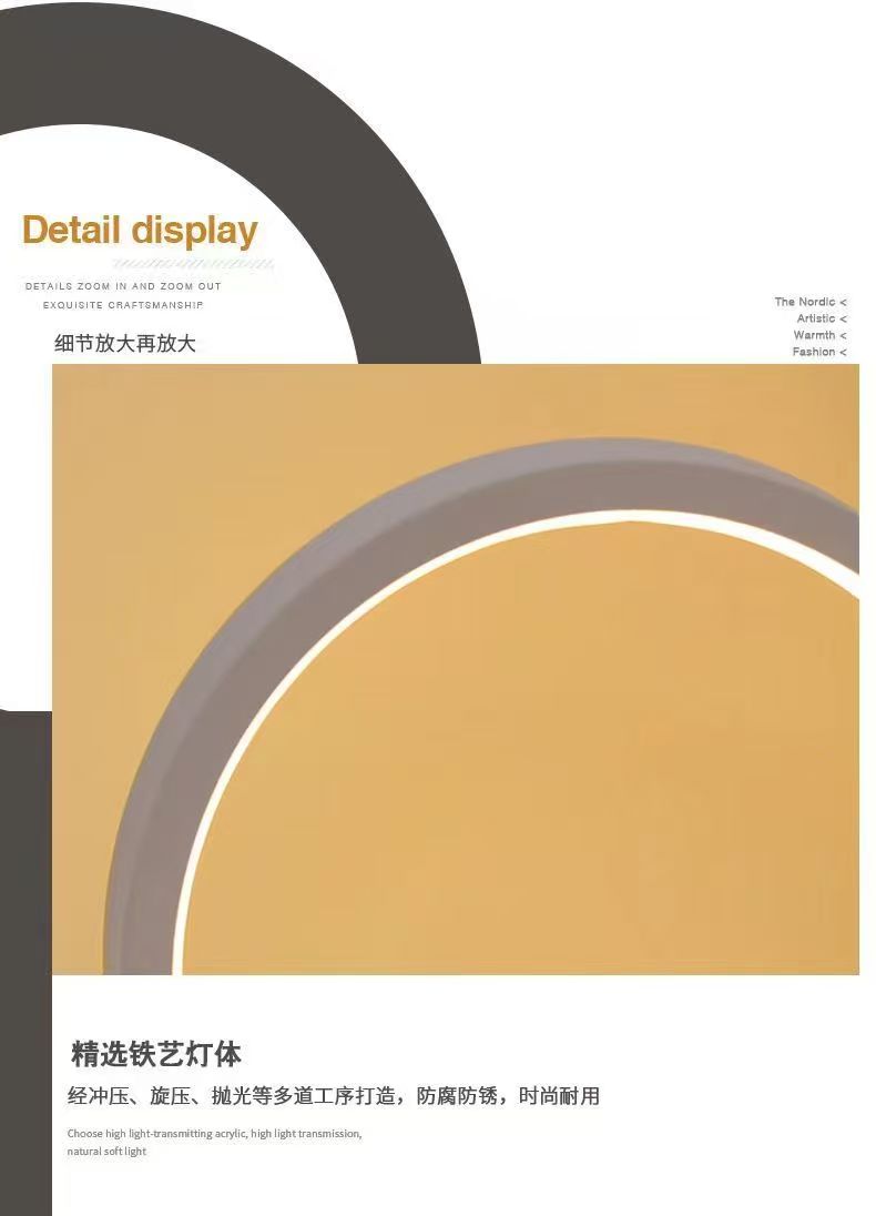 20cm led simples anel circular - Lighting Decor Living Room avaliação e preço