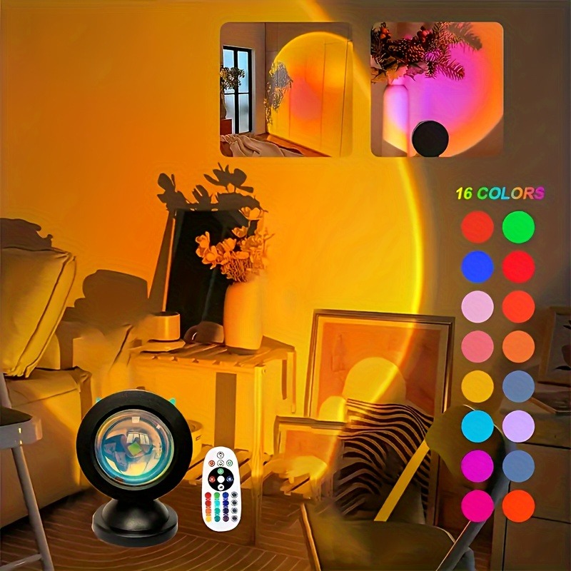1pc luz de projeção de pôr do  - Sunset Lamp Projection avaliação e preço