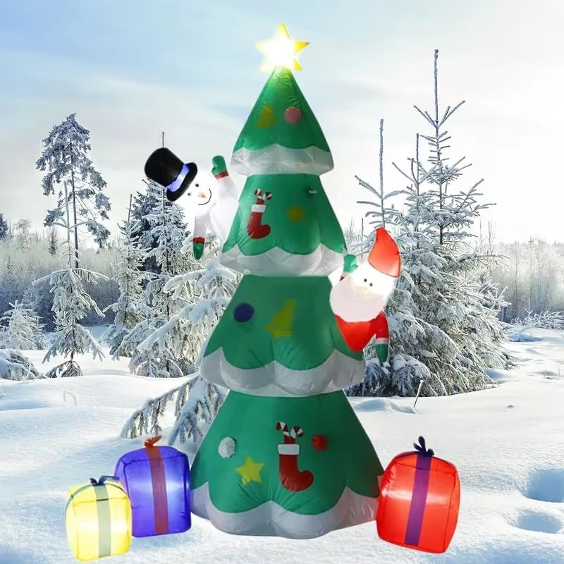 Para 7ft árvore de natal inflá - Decor Lighting Uk avaliação e preço