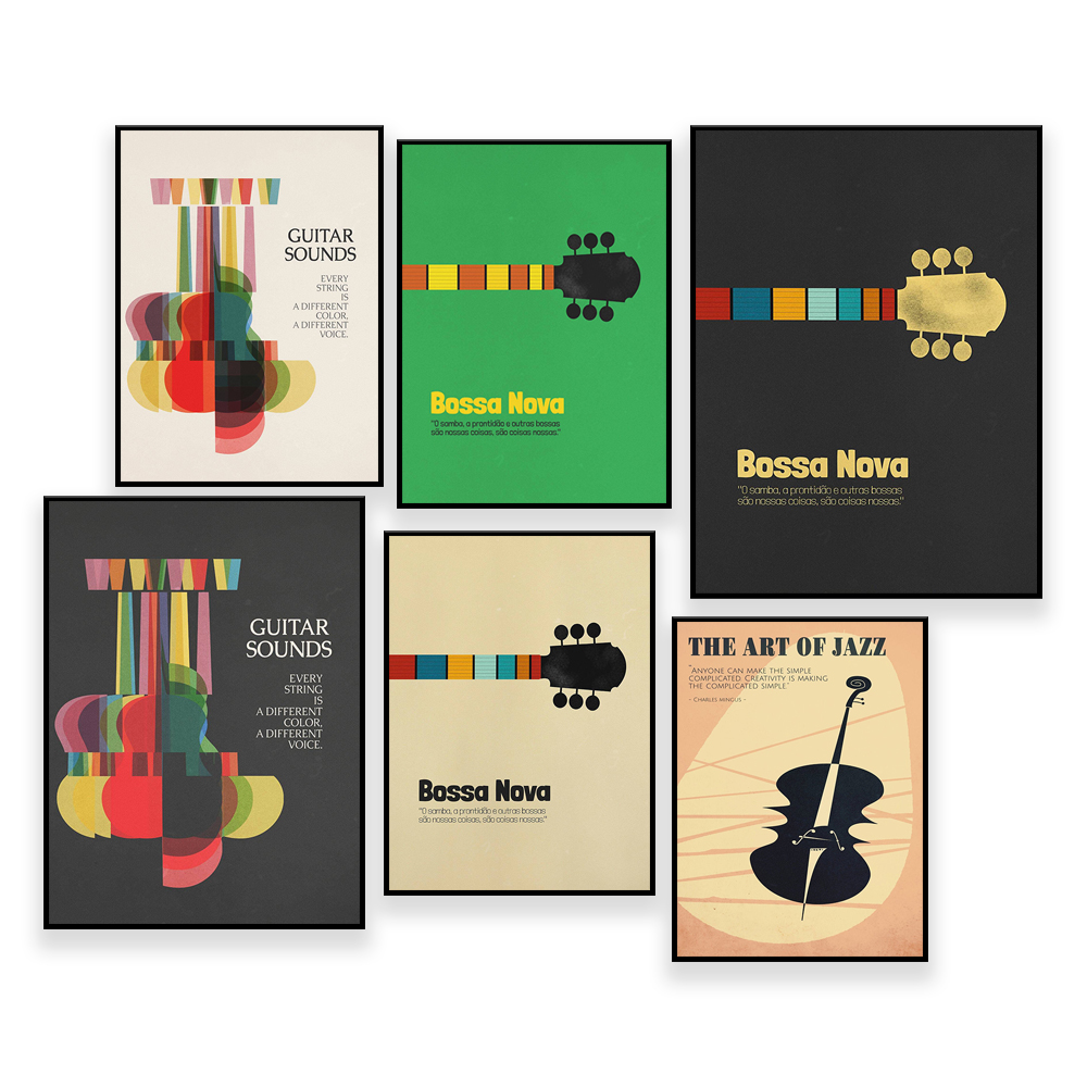Bossa nova poster, jazz impres - Nova Decor & Lighting Vase avaliação e preço