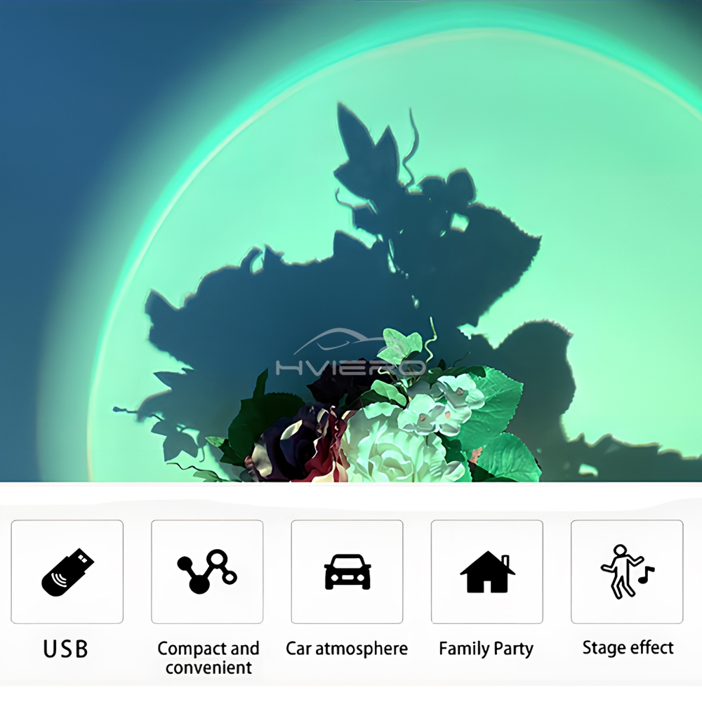 1 Unidade Lâmpada USB Projetor - Sunset Lamp Projection avaliação e preço