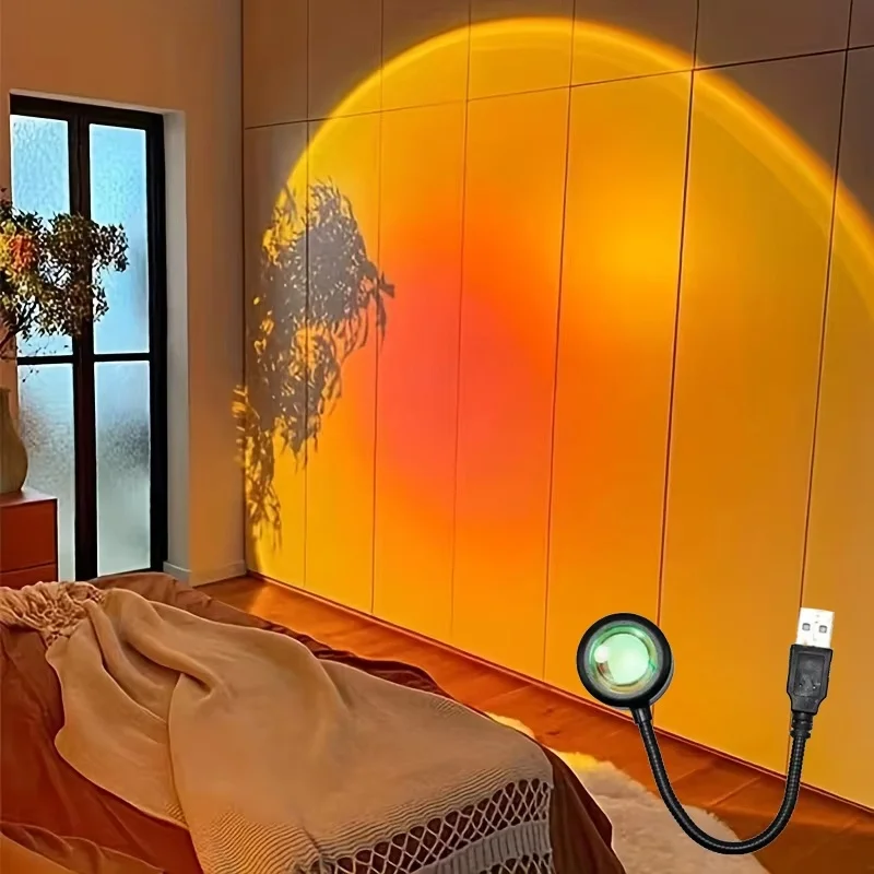 Mini usb ed pôr do sol lâmpada - Sunset Lamp Projection avaliação e preço
