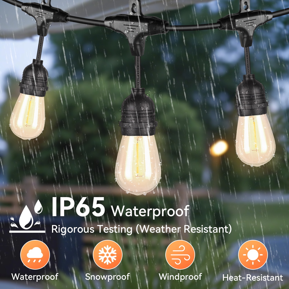 E27 luzes de corda ao ar livre - Decor Lighting Uk avaliação e preço